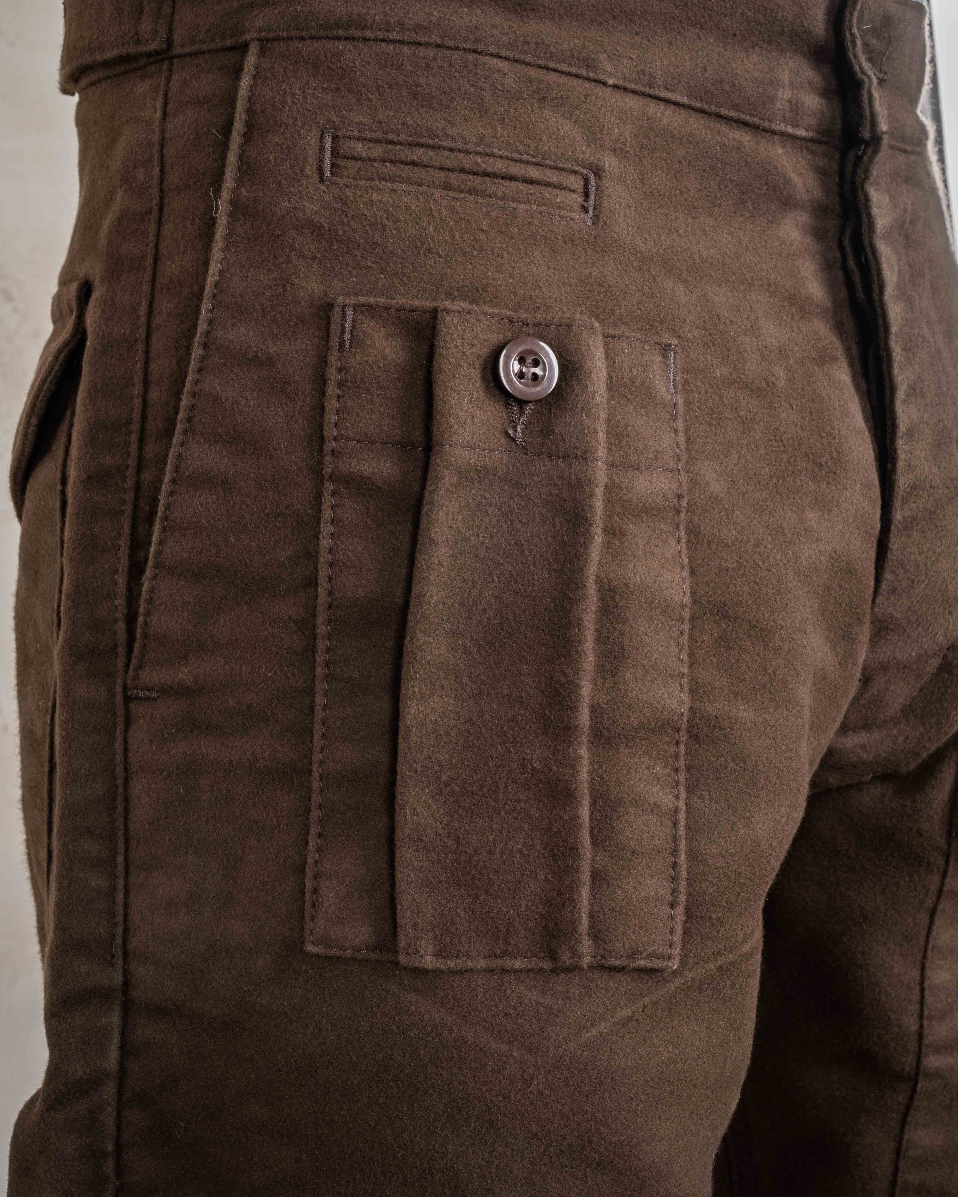 1952 Pattern Trousers Moleskin Soil Brown