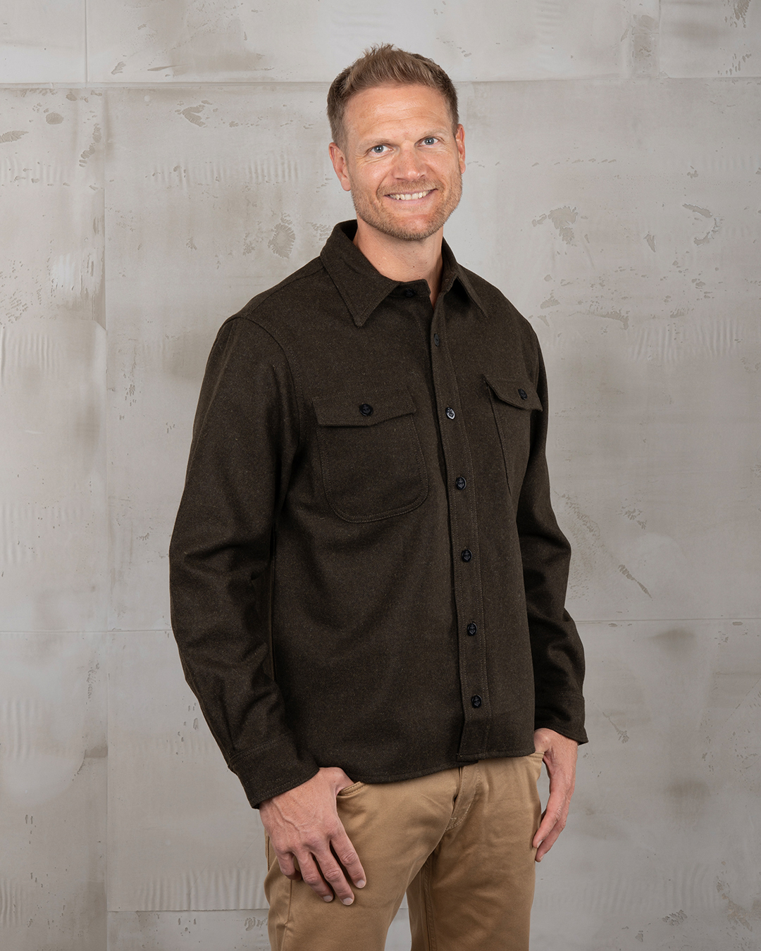 1943 CPO Shirt olive wool