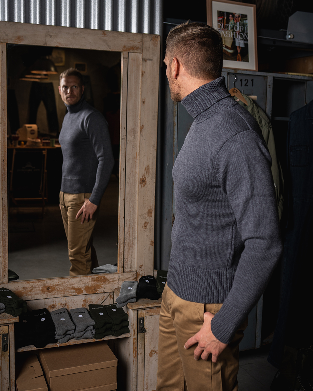 1923 Turtle Neck grey