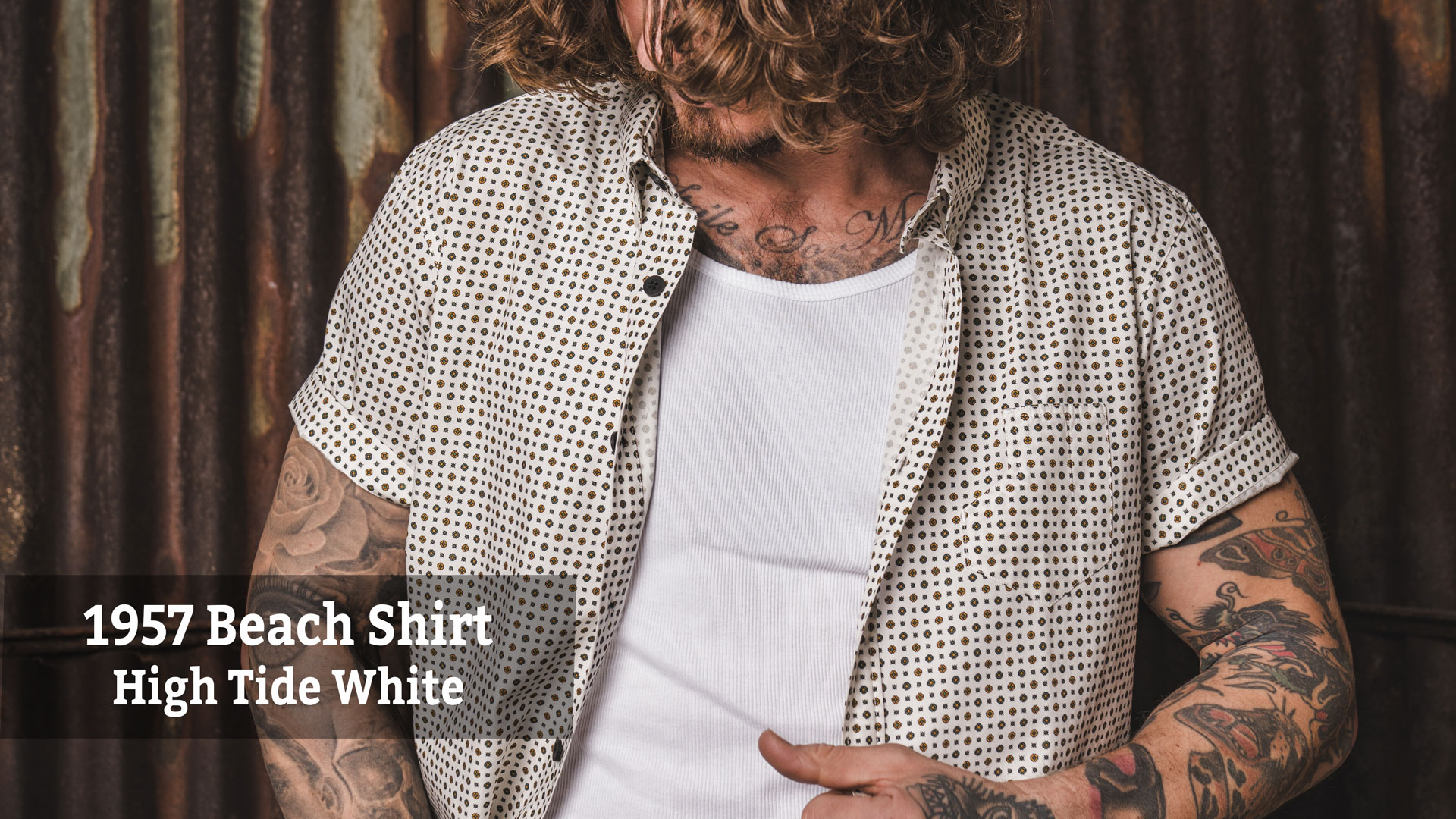 Beach Shirt High Tide White