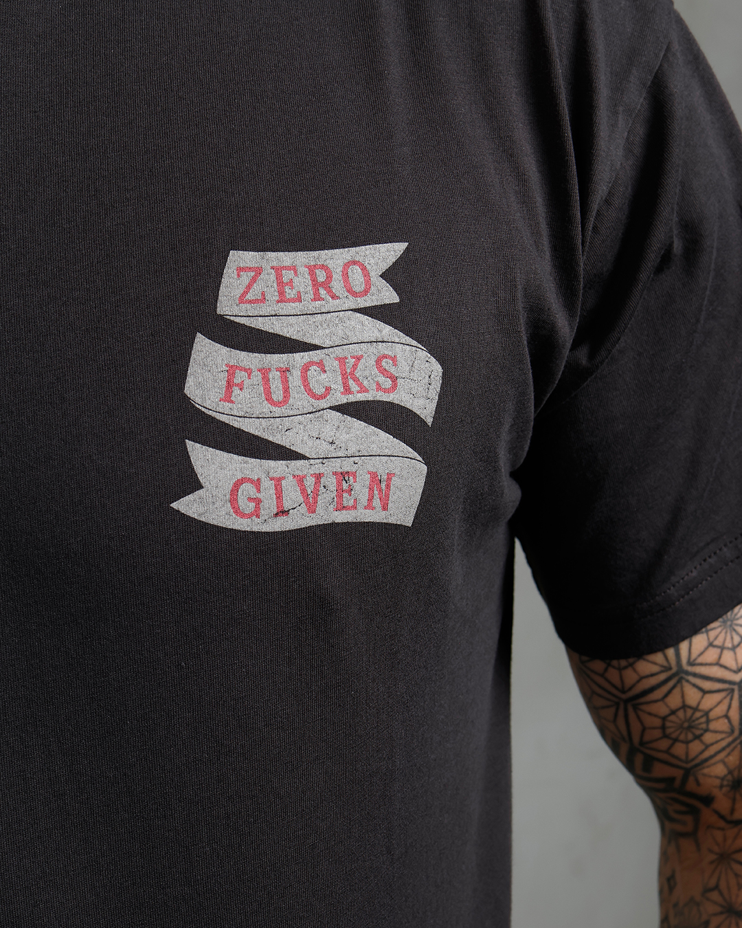 1969 Sports Tee Zero Fucks Given Black