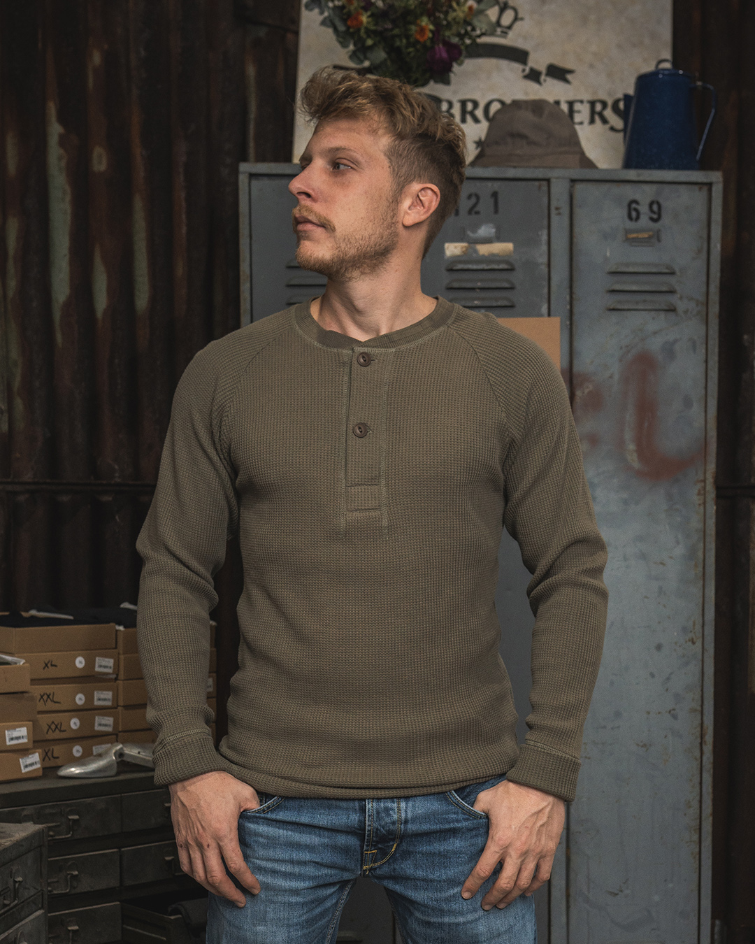 1936 Waffle Shirt Army 1936 Waffle Shirt Army