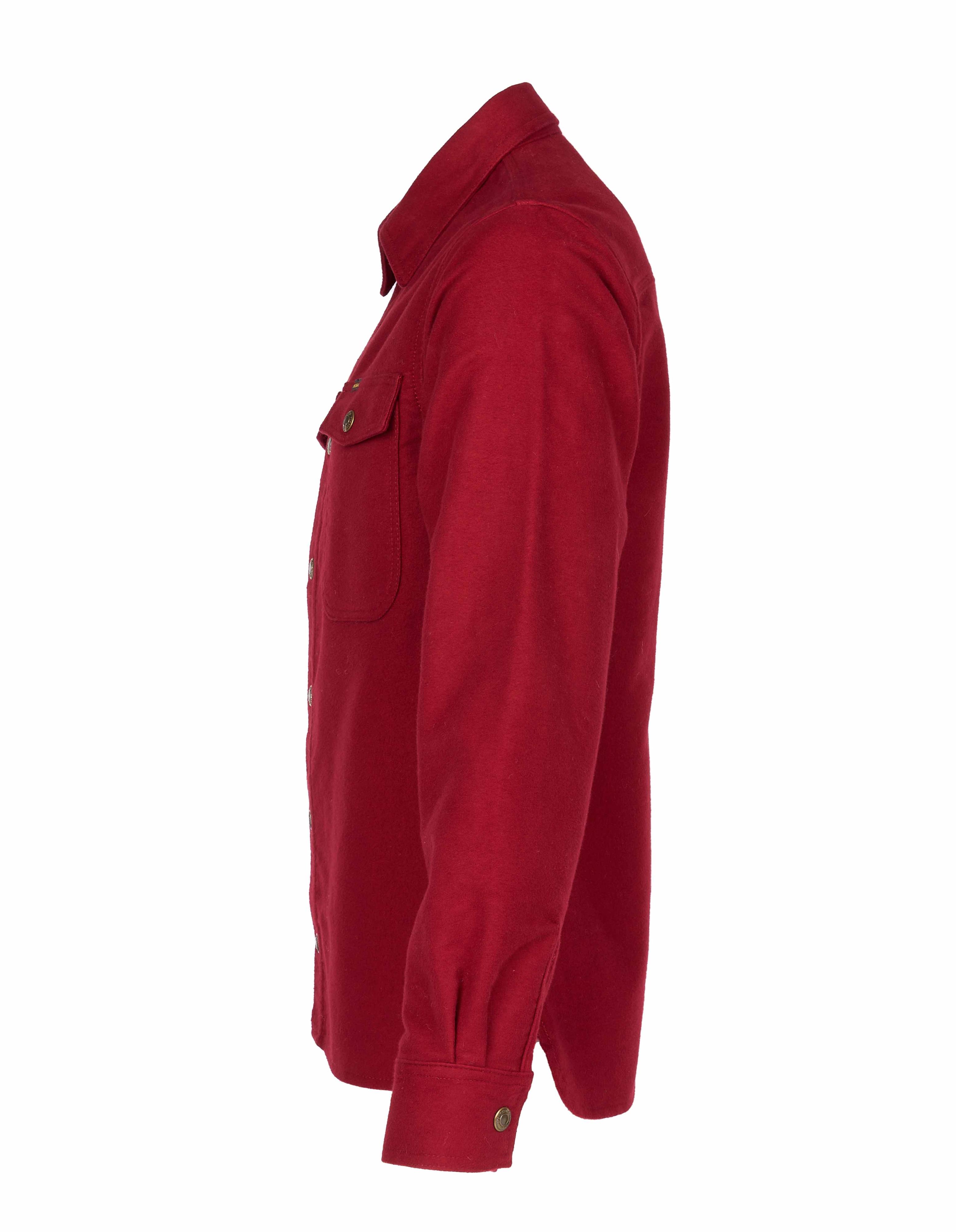 1943 CPO Shirt Moleskin dark red