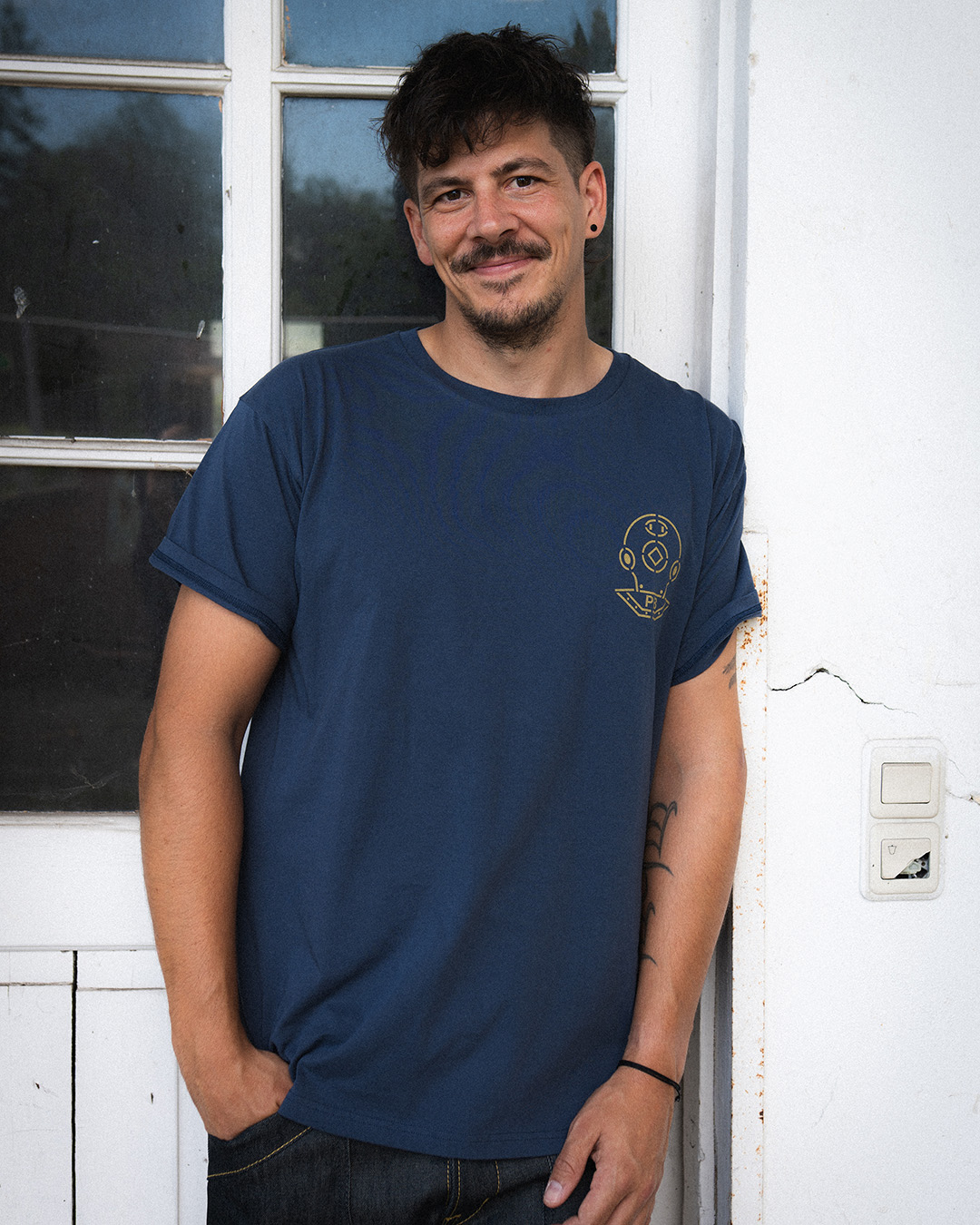 1969 Sports Tee Scuba Blue