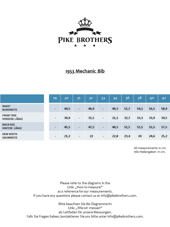 1953 Mechanic Bib 11oz metal 1953 Mechanic Bib 11oz metal