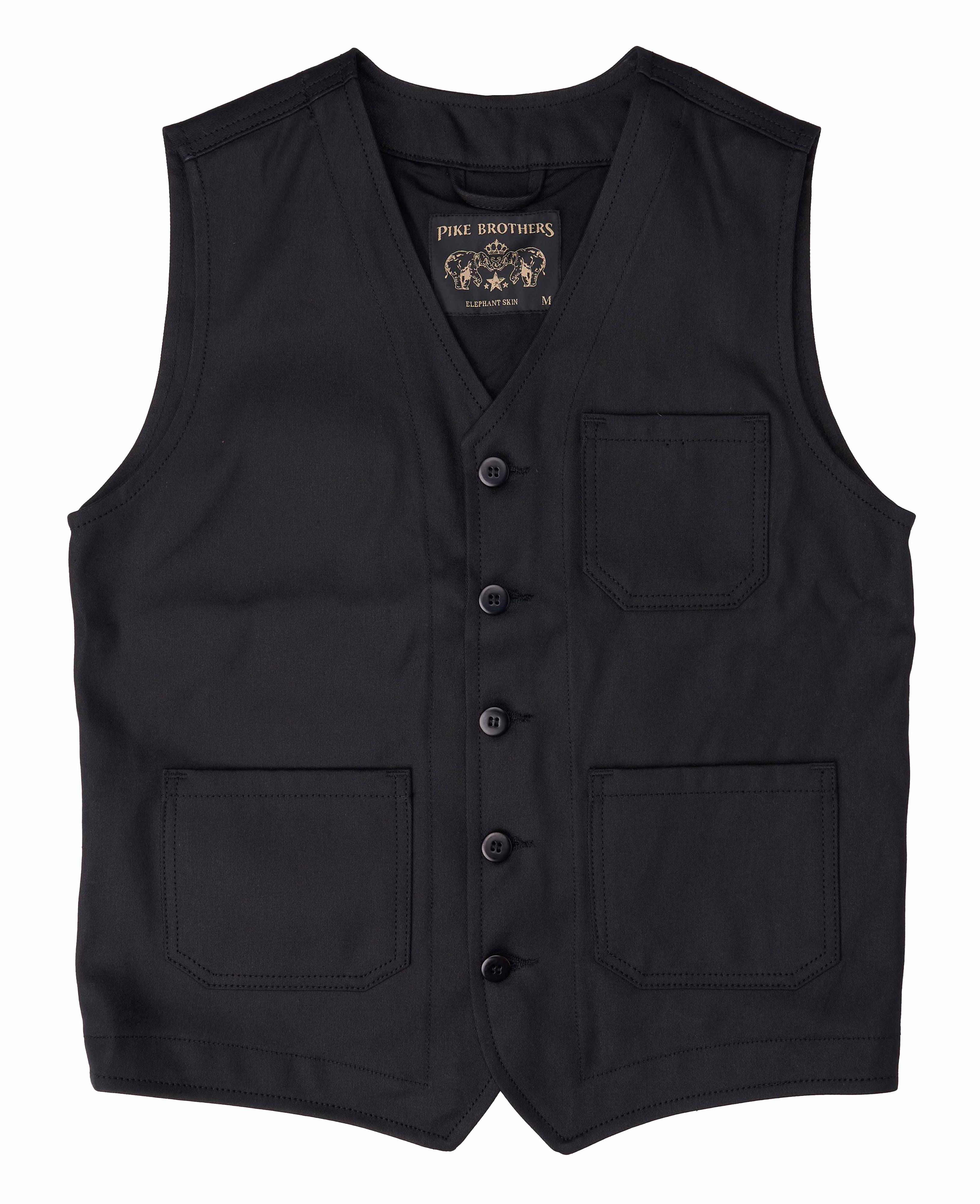 1937 Roamer Vest Elephant Skin black