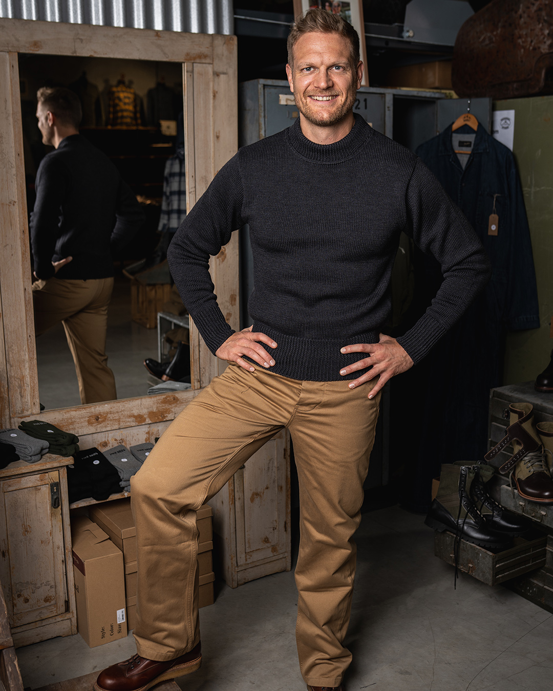 1941 USN Seaman Sweater anthracite 1941 USN Seaman Sweater anthracite