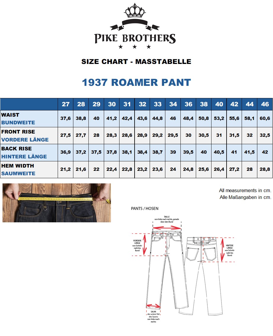1937 Roamer Pant 11oz Metal 1937 Roamer Pant 11oz Metal