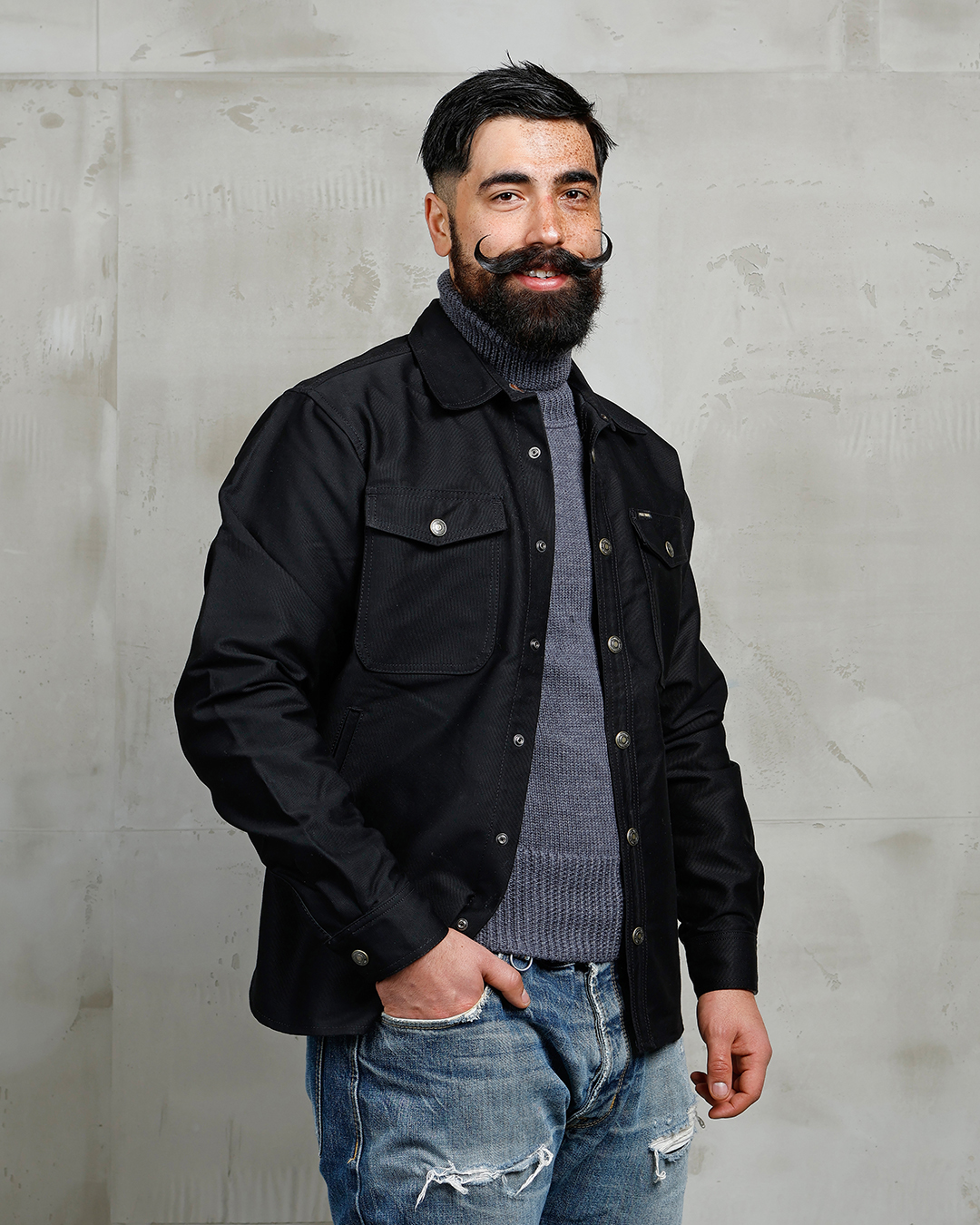 1967 CPO Shirt waxed navy