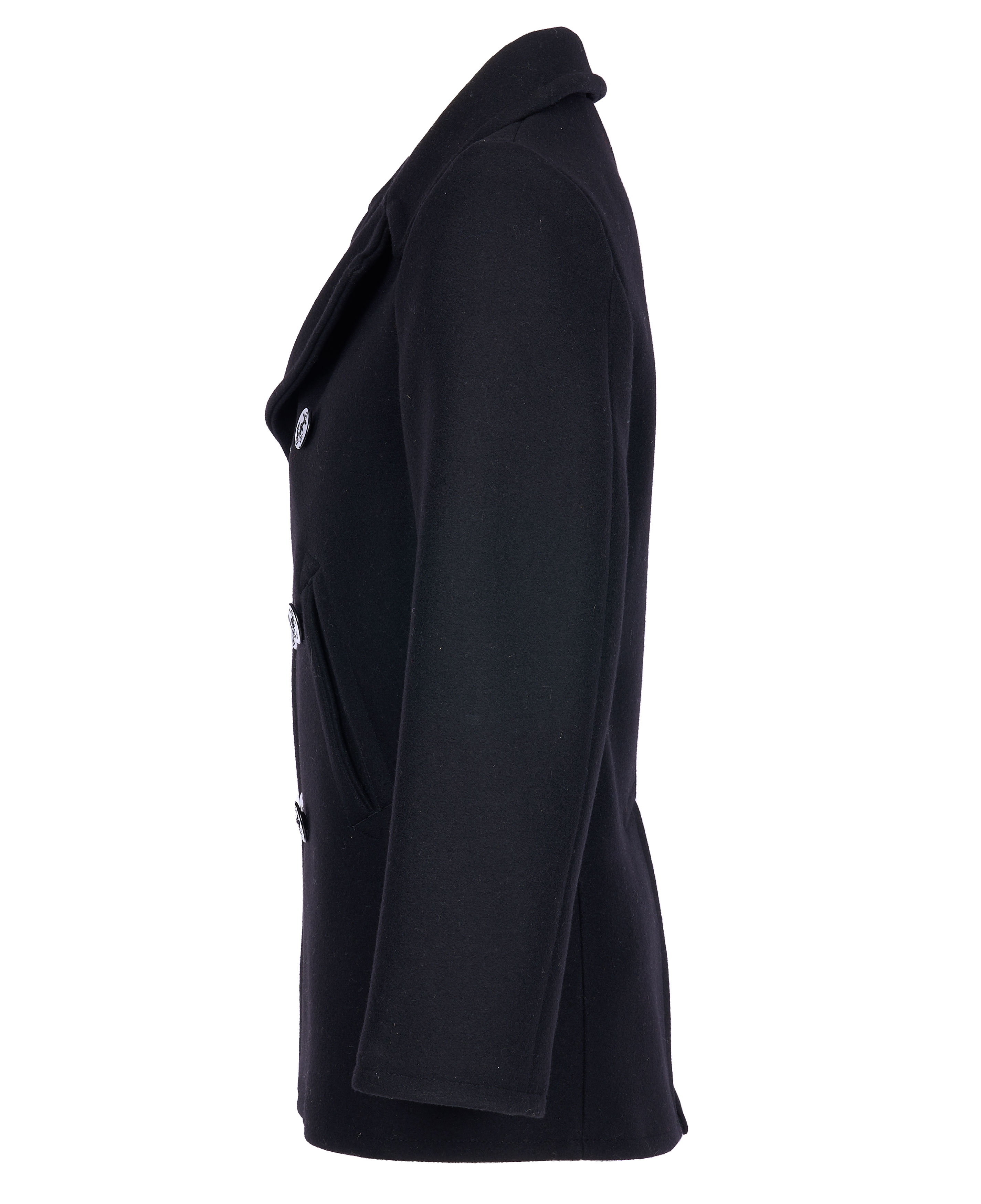 1938 Pea Coat Black Wool 1938 Pea Coat Black Wool