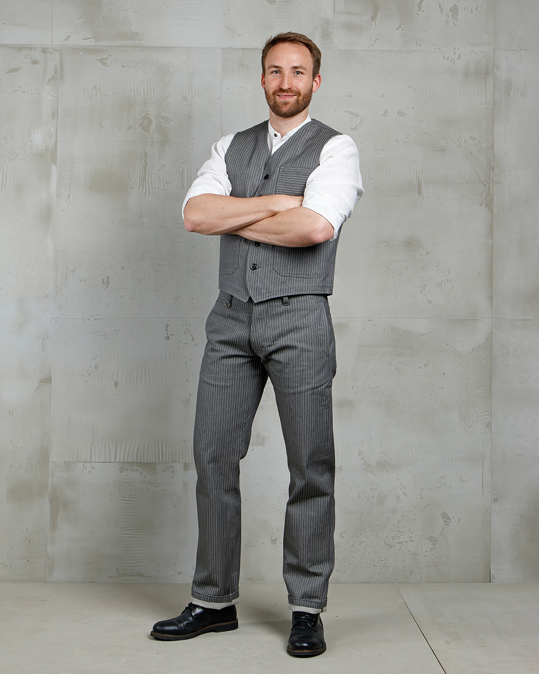 1937 Roamer Vest grey wabash