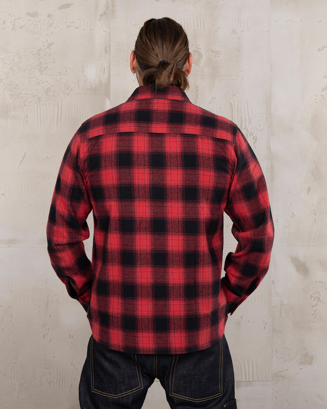 1937 Roamer Shirt red check flannel