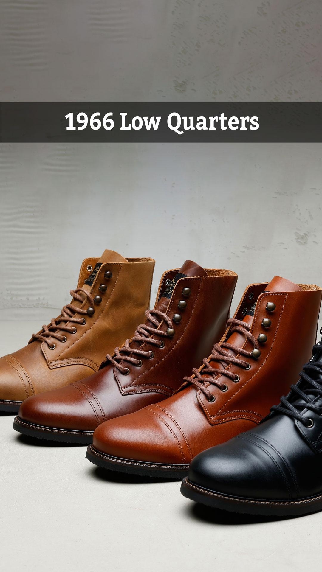 Pike Brothers 1966 Low Quarters Boots