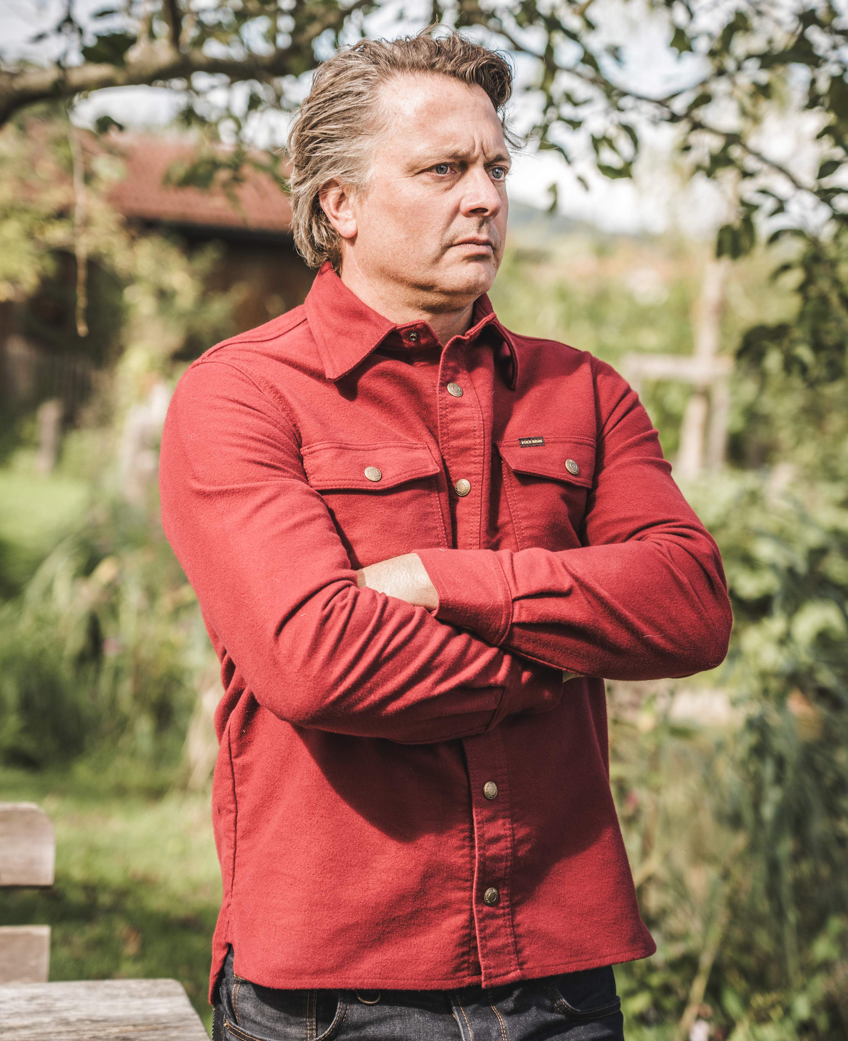1943 CPO Shirt Moleskin dark red
