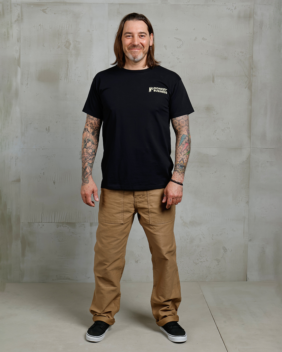 1969 Sports Tee No Monkey Business Black