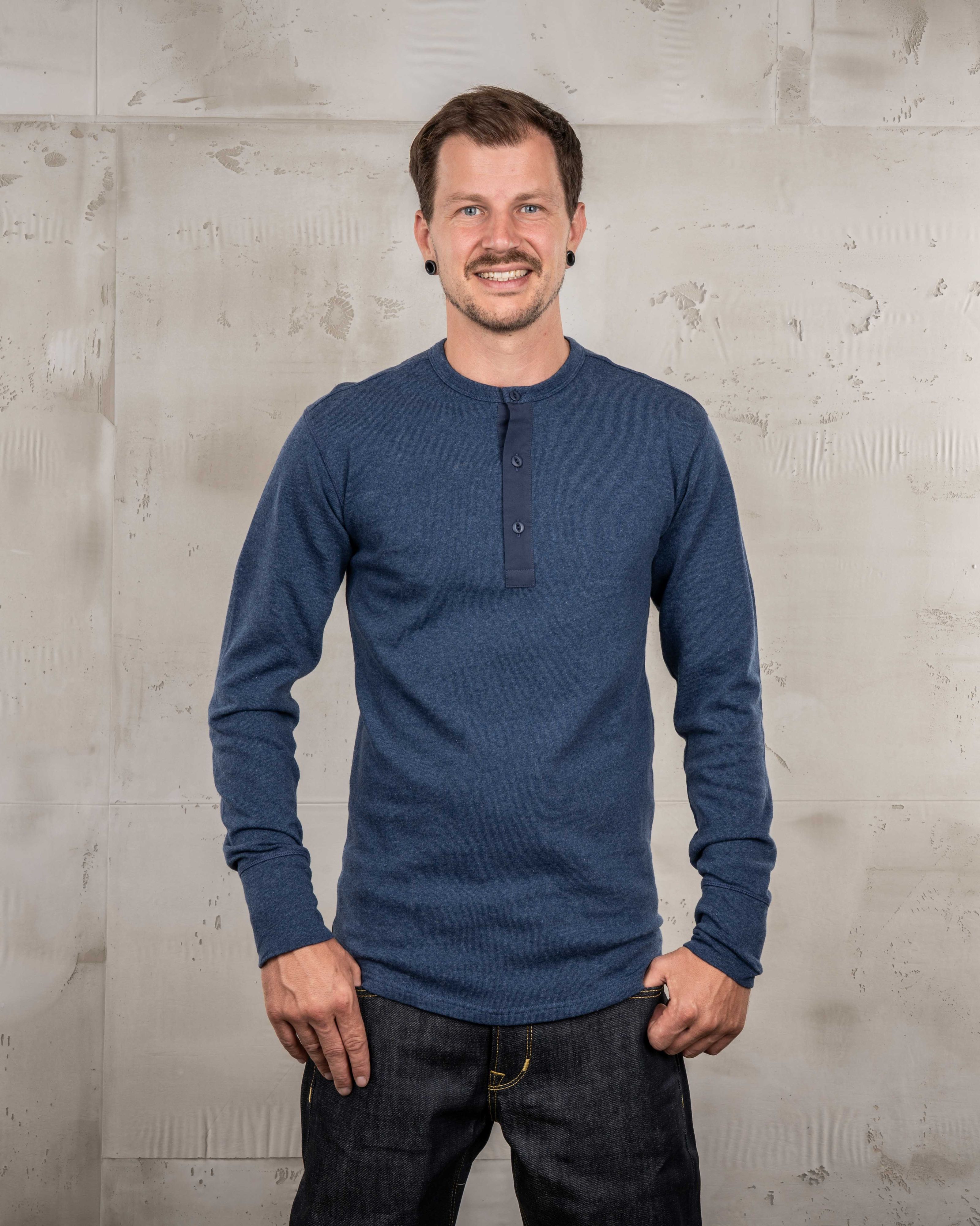 1954 Utility Shirt Long Sleeve Indigo Melange
