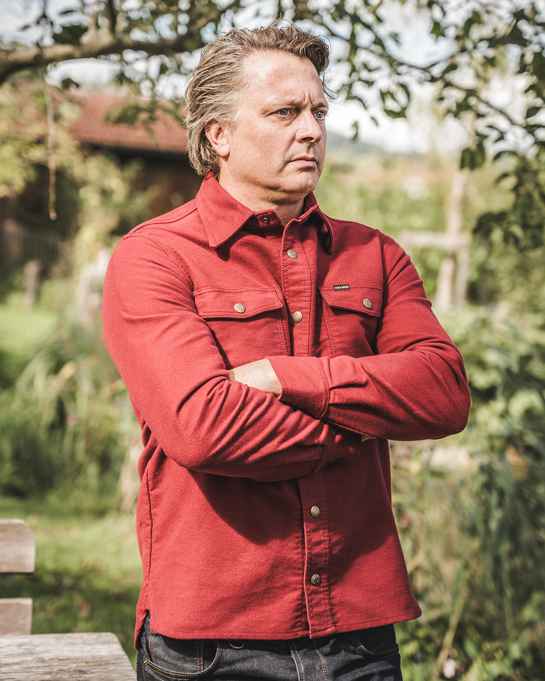 1943 CPO Shirt Moleskin dark red