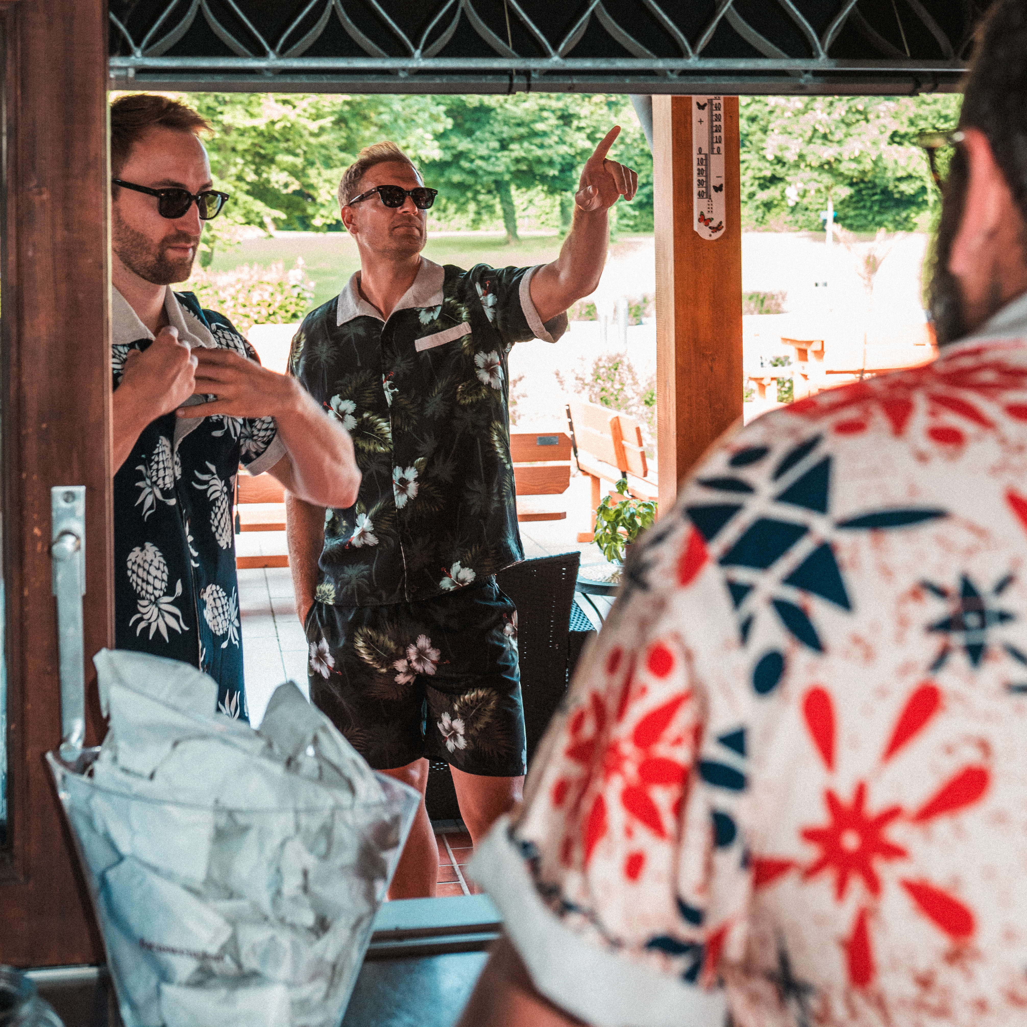 Cabana Shirts and Surf Shorts