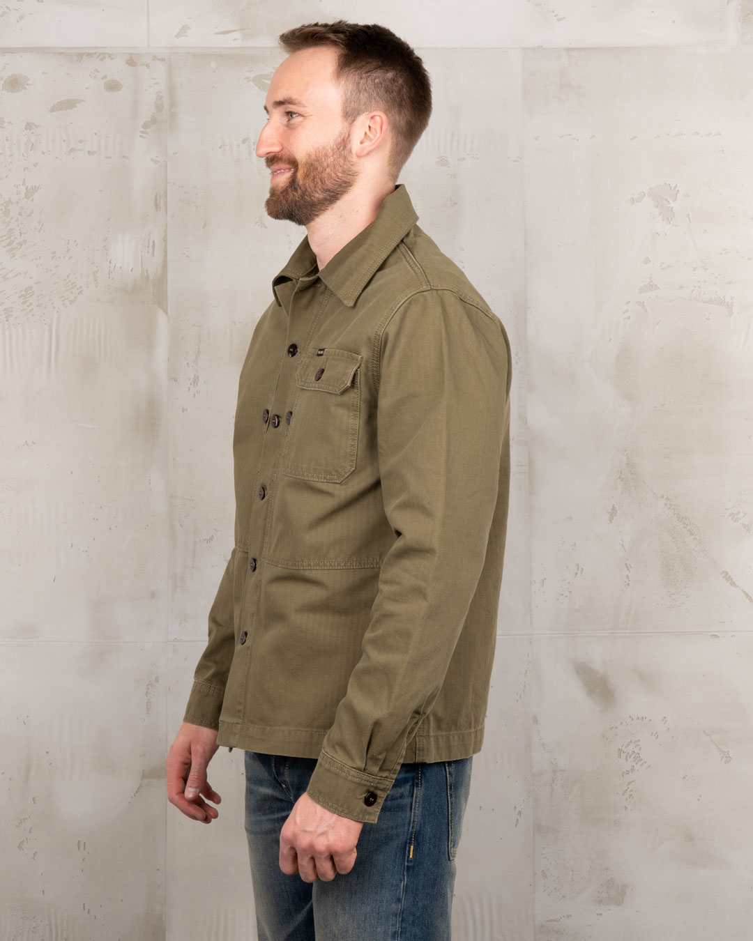 1967 Utility Shirt HBT Olive