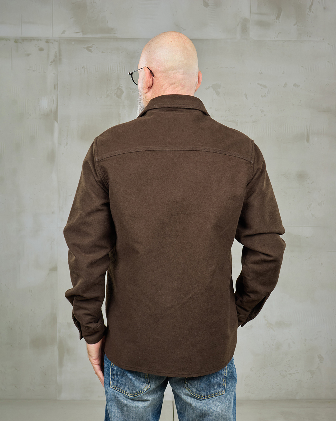 1943 CPO Shirt Moleskin Soil Brown