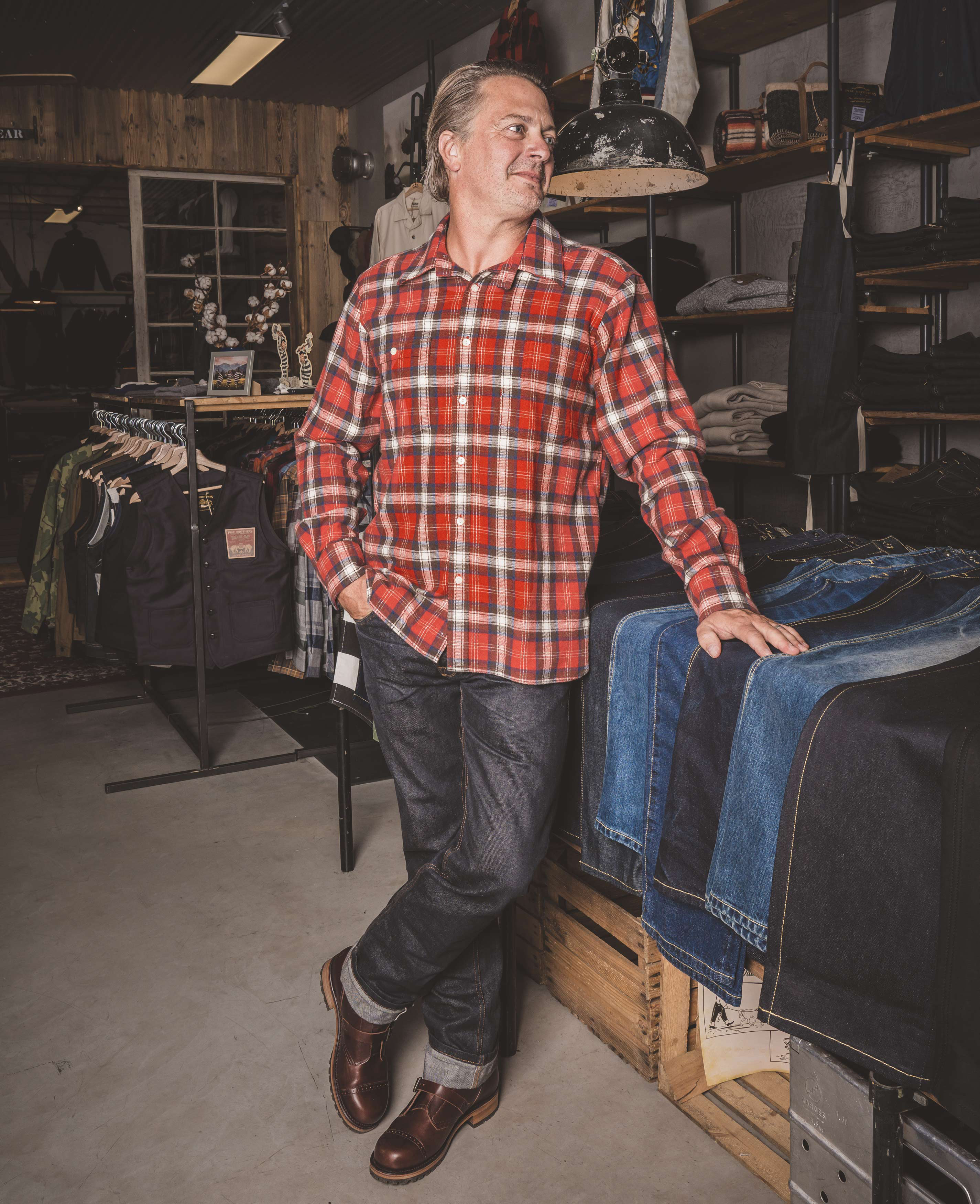 1937 Roamer Shirt red flannel