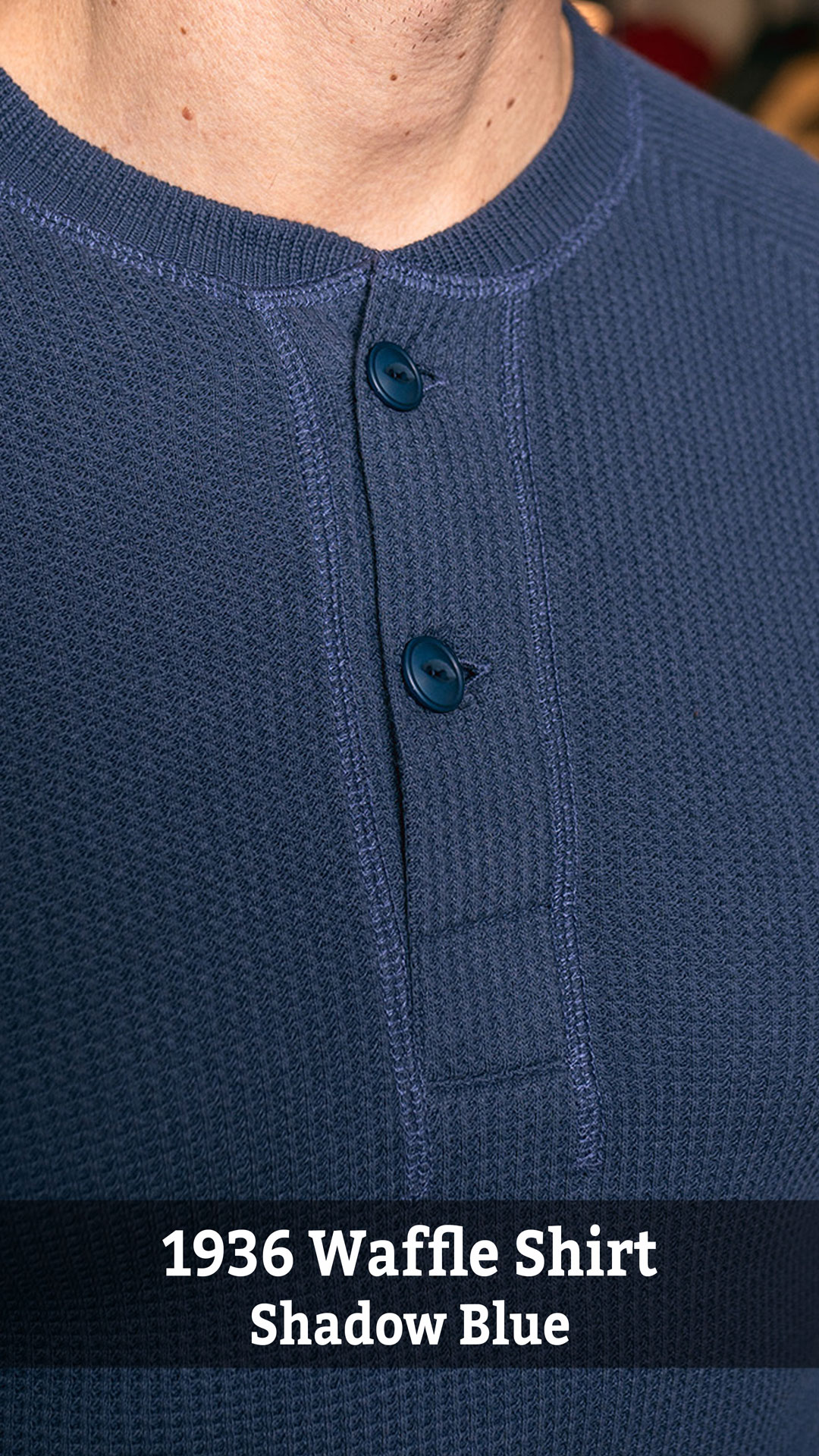 Waffle Shirt Shadow Blue