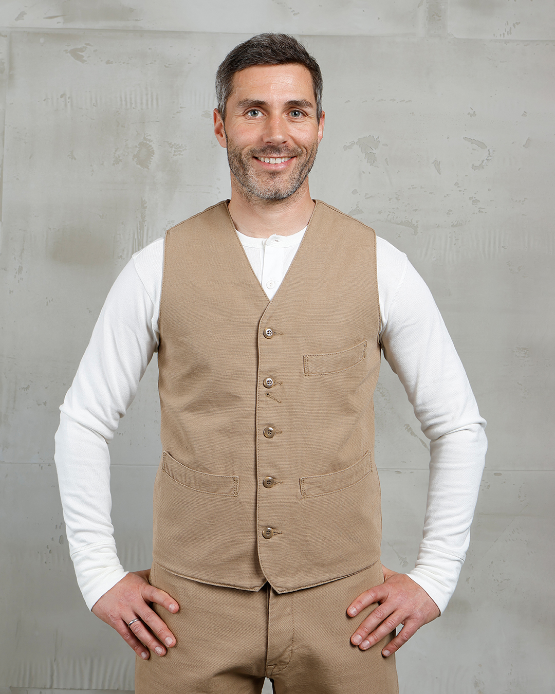 1908 Hazienda Vest Panama Beige