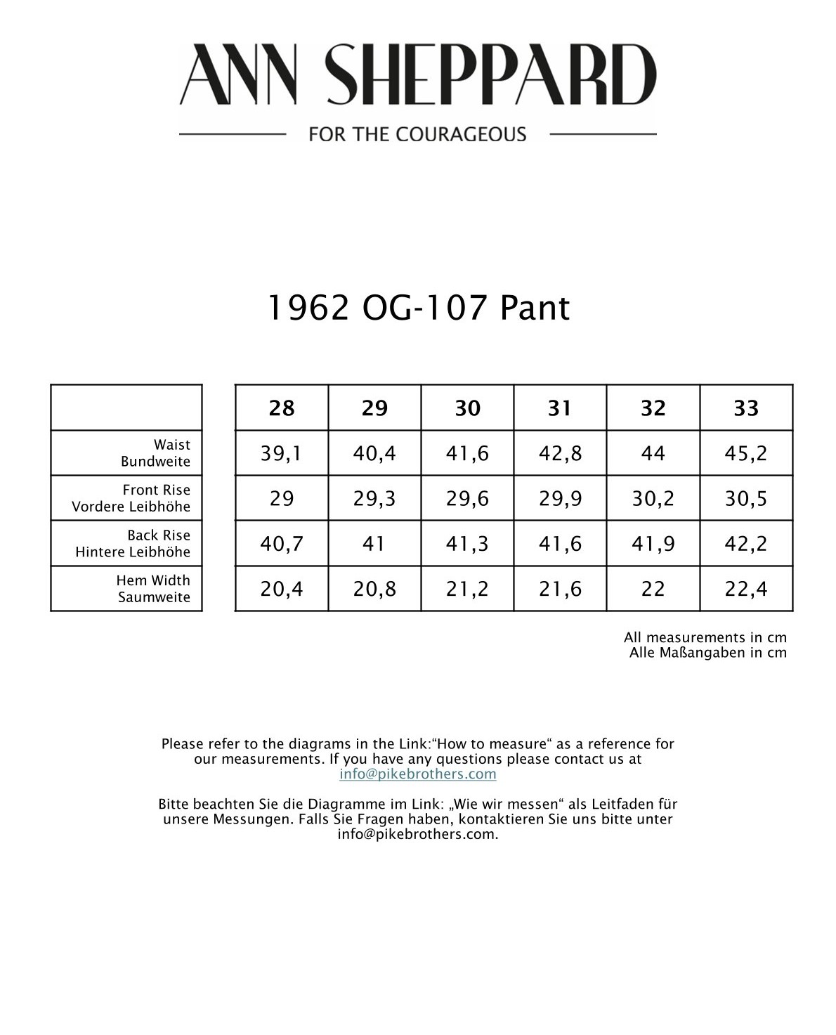 1962 OG-107 Pant Olive