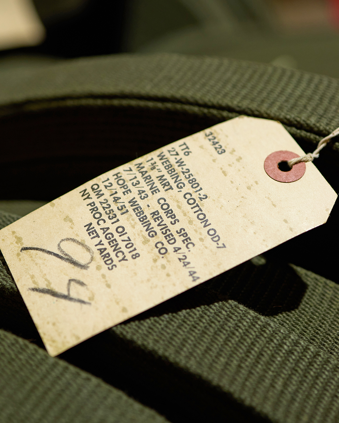 1945 Service Belt Olive
