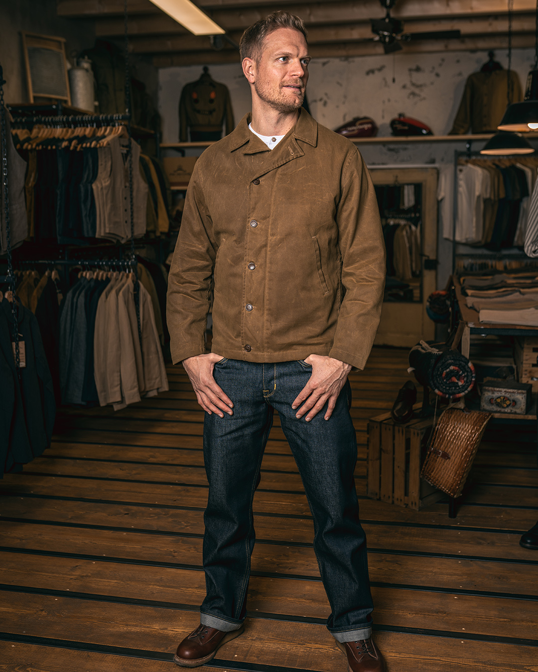 1945 N4 Deck Jacket waxed Doha