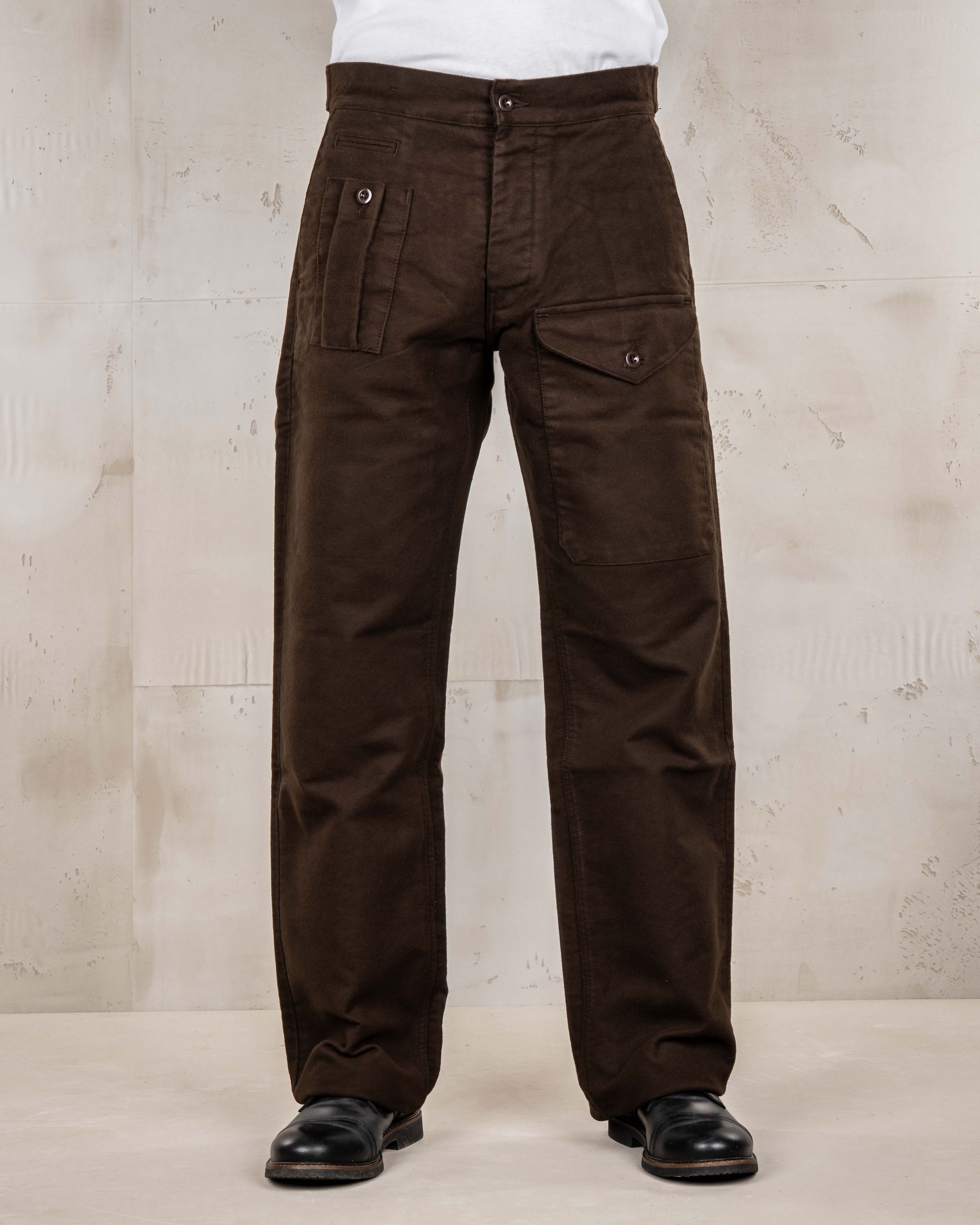 1952 Pattern Trousers Moleskin Soil Brown