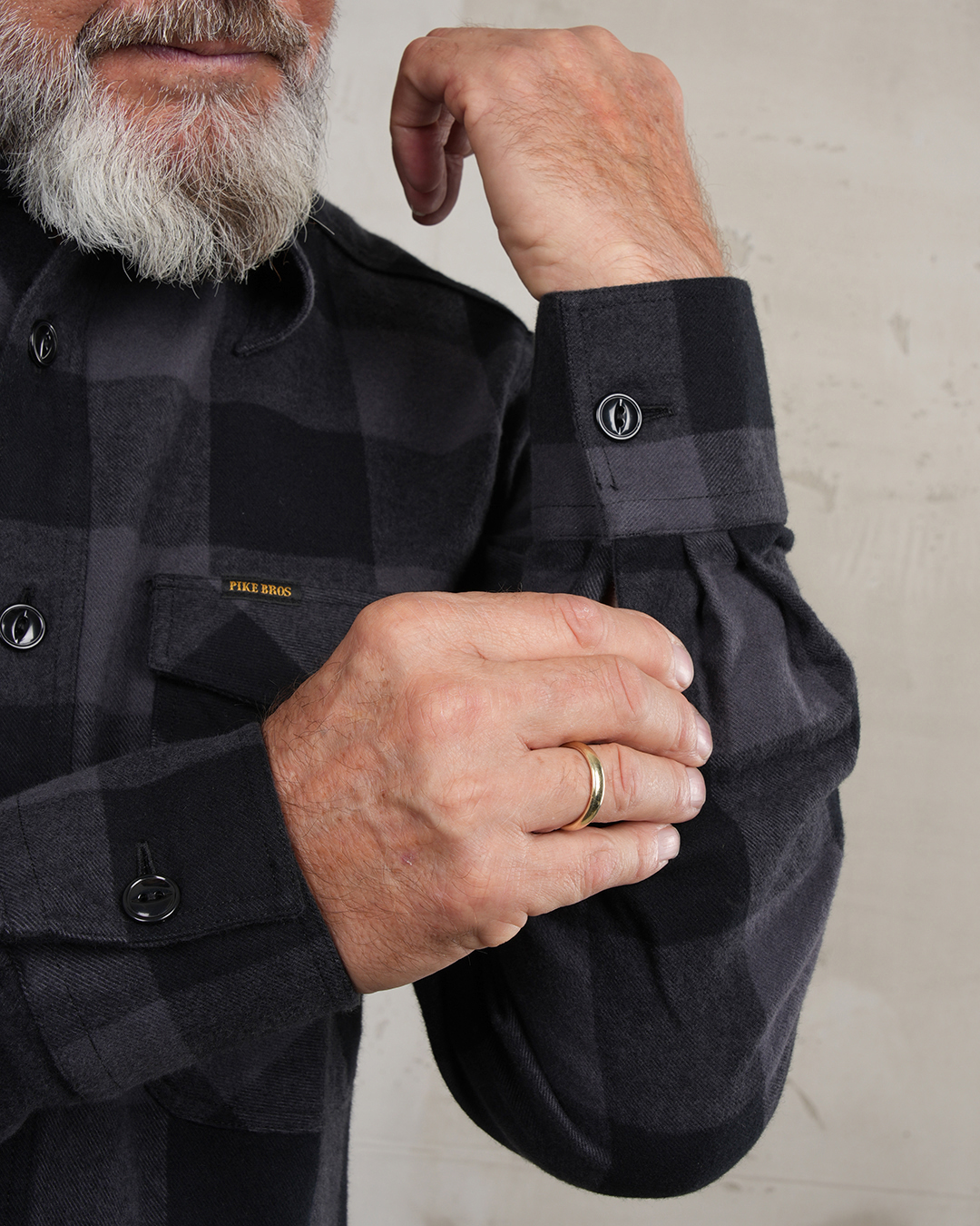 1943 CPO Shirt Buffalo Grey Flannel