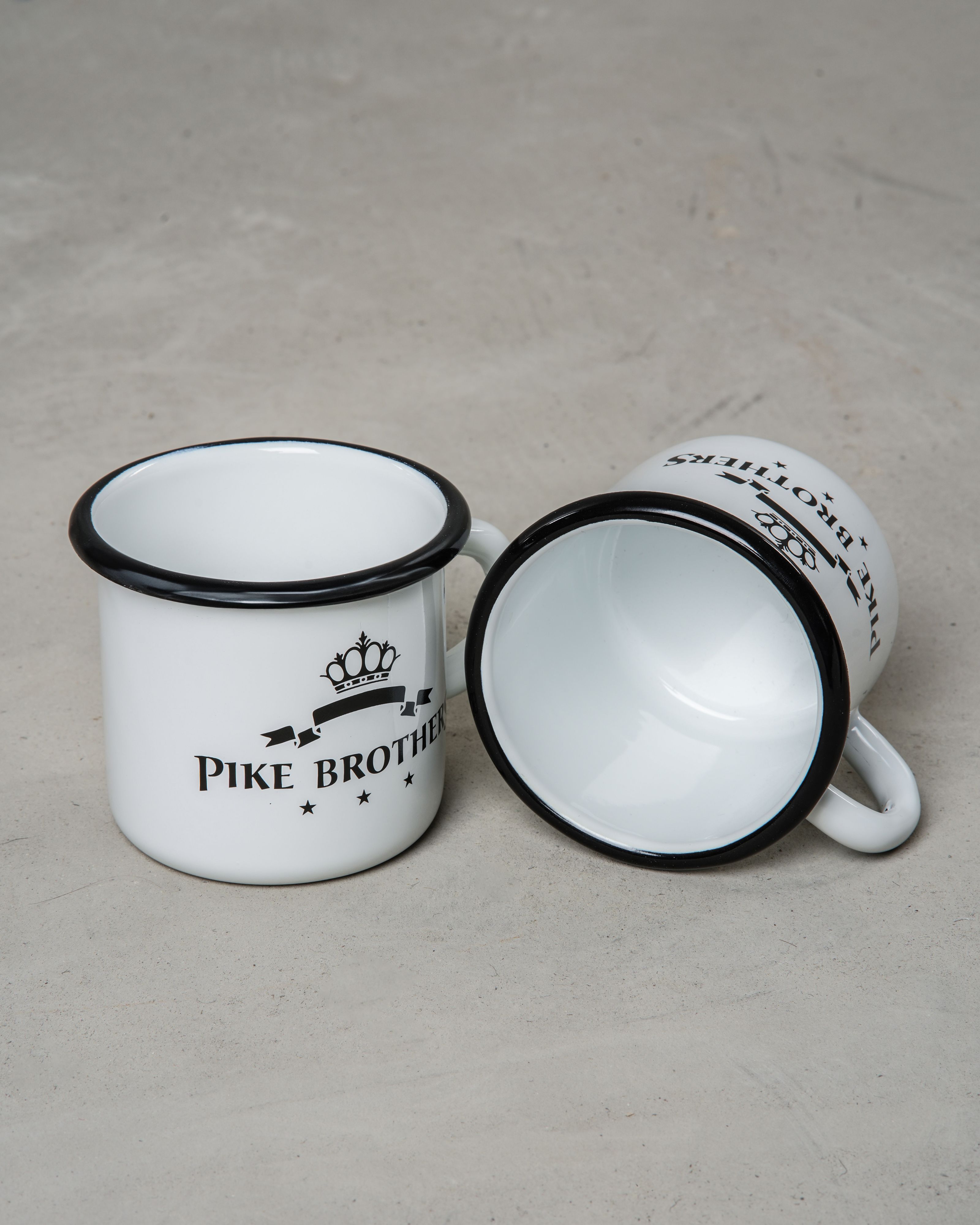 1951 Pike Brothers Enamel Mug White 1951 Pike Brothers Enamel Mug White