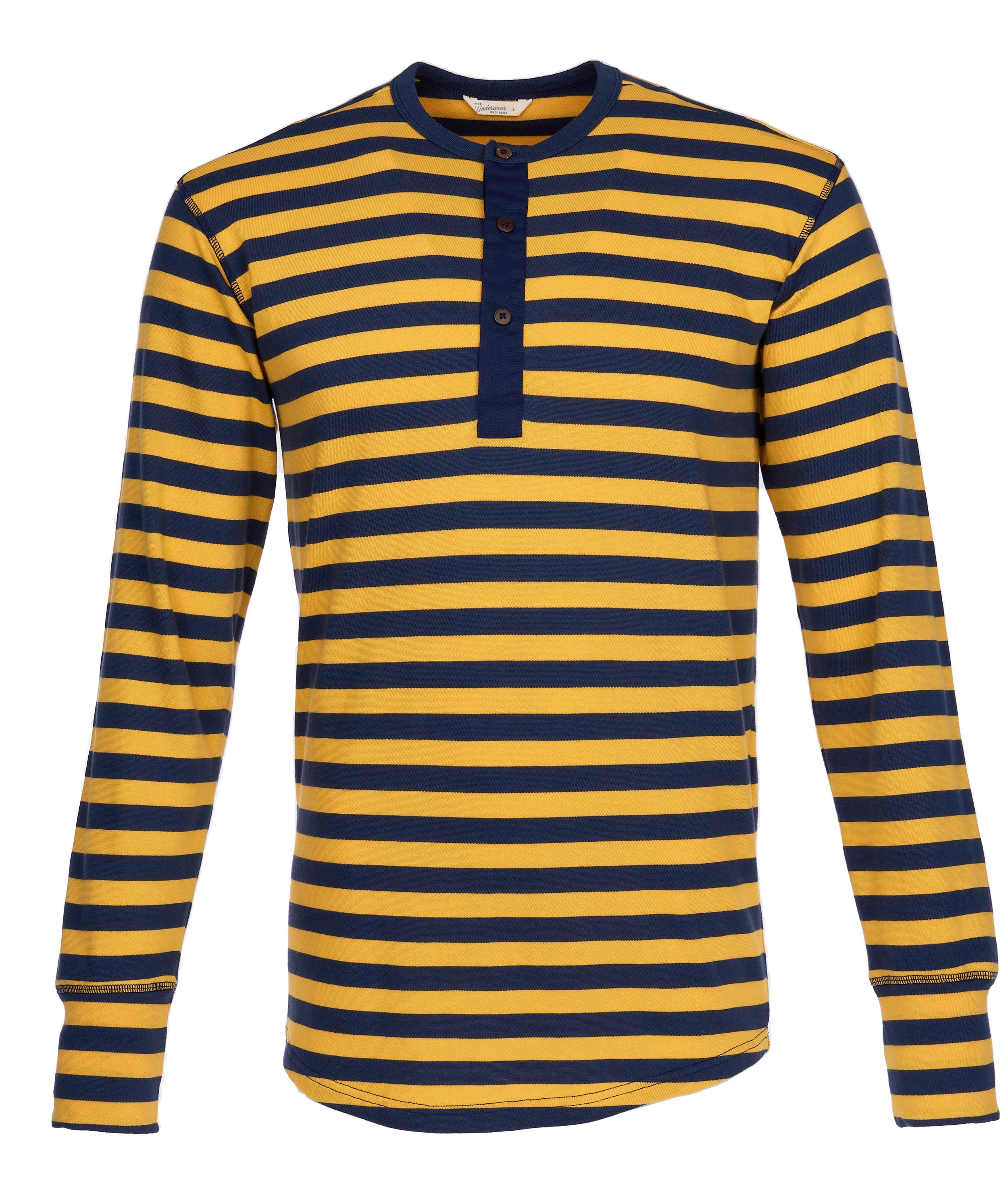 1927 Henley Shirt long sleeve Newport yellow
